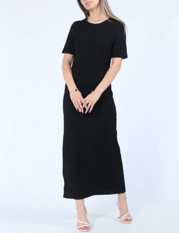 Rochie lunga Pieces, negru