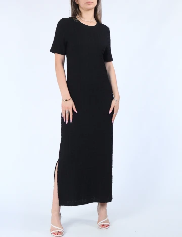 Rochie lunga Pieces, negru