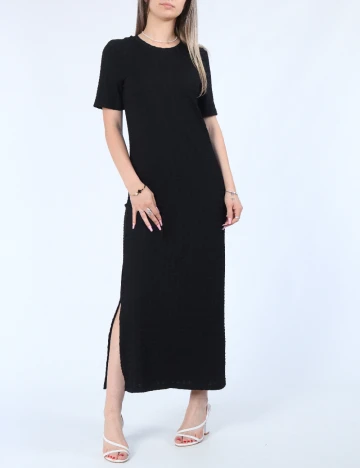 Rochie lunga Pieces, negru