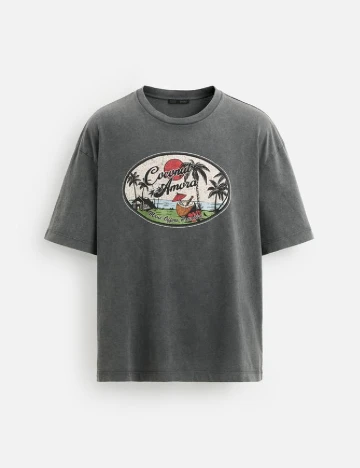 Tricou Zara, gri