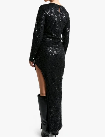 Rochie lunga Boohoo, negru