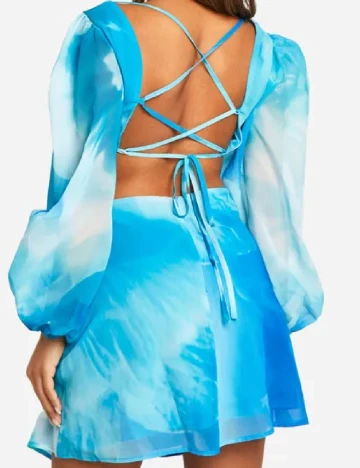 Rochie scurta Boohoo, albastru