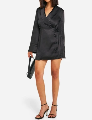 Rochie scurta Boohoo, negru Negru