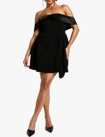 Rochie scurta Boohoo, negru Negru