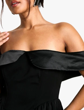 Rochie scurta Boohoo, negru Negru