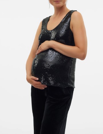 
						Maiou Vero Moda Maternity, negru