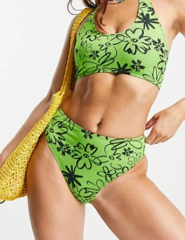 Chilot de baie COLLUSION, verde