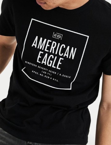 
						Tricou American Eagle, negru