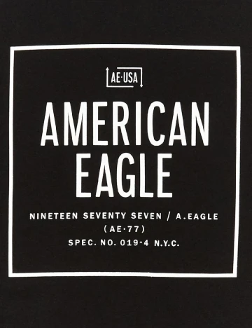 Tricou American Eagle, negru Negru