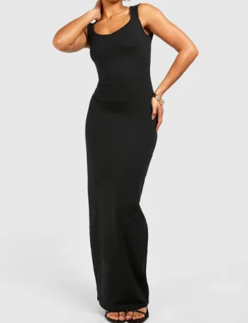 Rochie lunga Boohoo, negru Negru