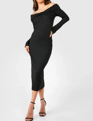 Rochie medie Boohoo, negru
