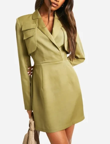 Rochie scurta Boohoo, verde