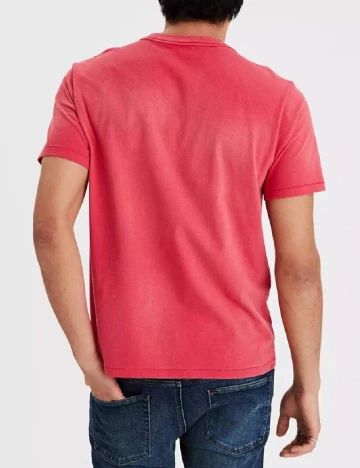 Tricou American Eagle, rosu Rosu