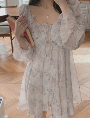 Rochie scurta Dazy, gri deschis Gri