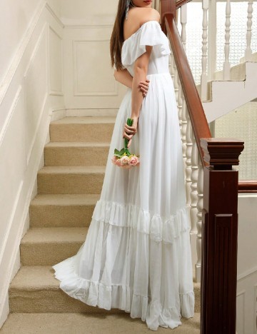 Rochie lunga SHEIN, alb