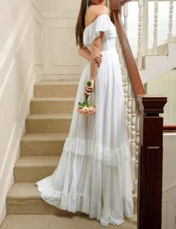 Rochie lunga SHEIN, alb Alb