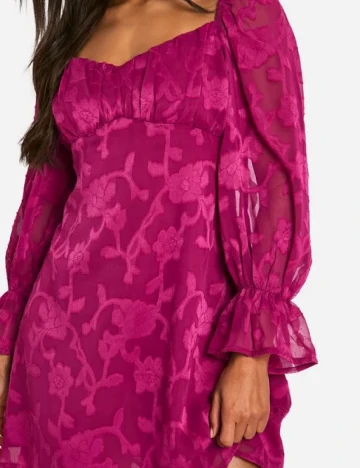 Rochie scurta Boohoo, magenta Roz