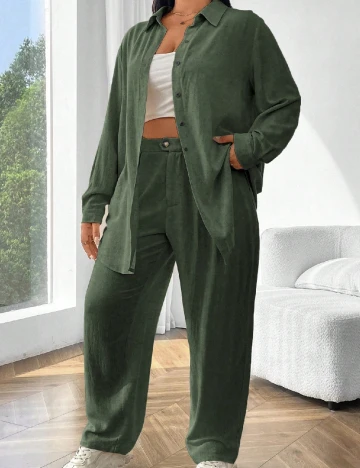 Compleu SHEIN CURVE, verde