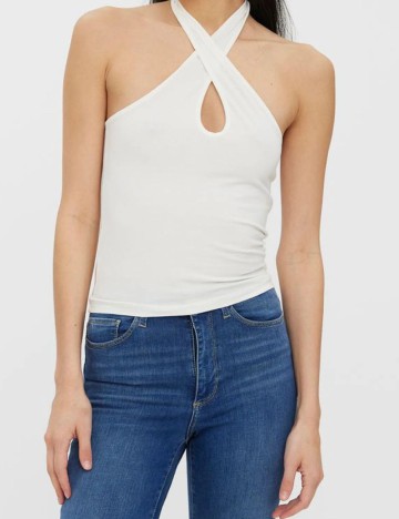 
						Maiou Vero Moda, alb