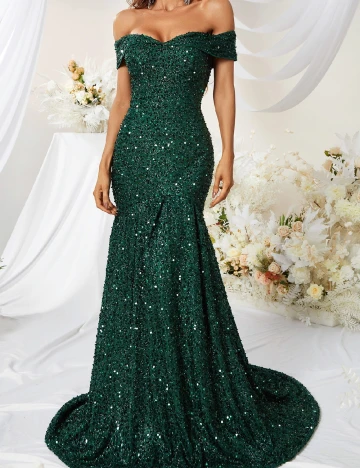 Rochie lunga Giffniseti, verde Verde