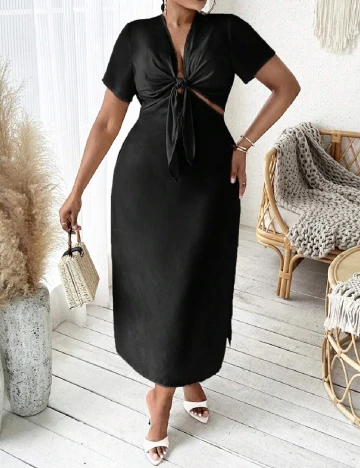 Rochie lunga SHEIN CURVE, negru