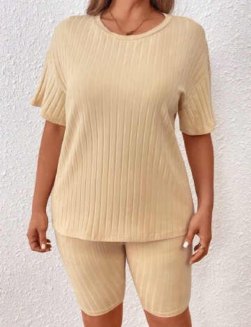 Compleu SHEIN CURVE, crem