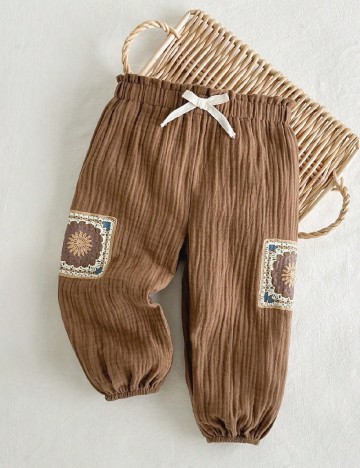 
						Pantaloni CozyCub, maro