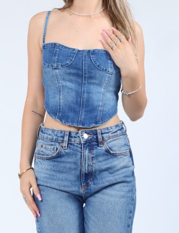 Top PRETTYLITTLETHING, albastru