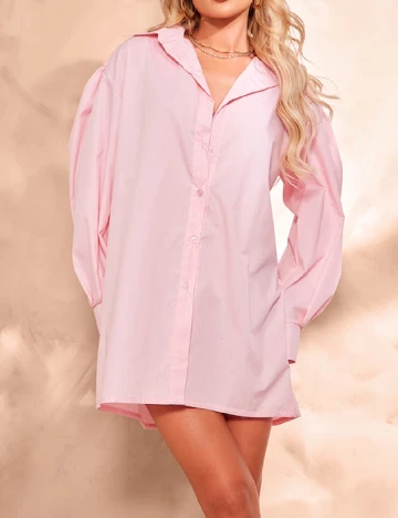 Rochie scurta PRETTYLITTLETHING, roz Roz
