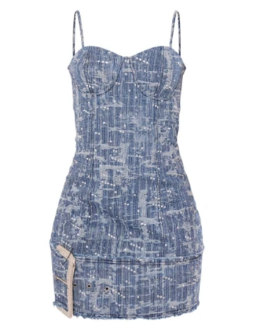 Rochie scurta PRETTYLITTLETHING, albastru Albastru