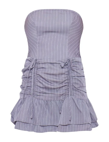 Rochie scurta PRETTYLITTLETHING, gri