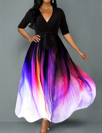 
						Rochie lunga SHEIN, mix culori
