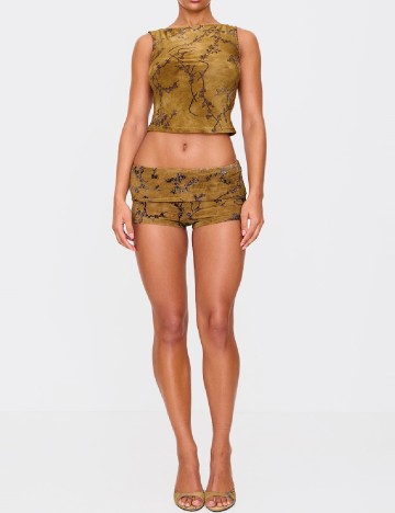 Top PRETTYLITTLETHING, verde