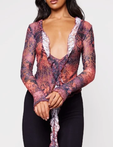 Top PRETTYLITTLETHING, mix culori
