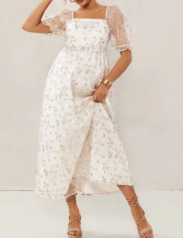 Rochie medie SHEIN, crem Crem