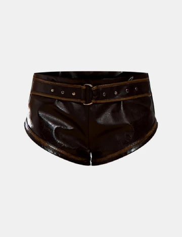 Pantaloni scurti PRETTYLITTLETHING, negru