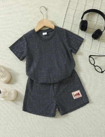 Compleu Shein Kids, bleumarin Albastru