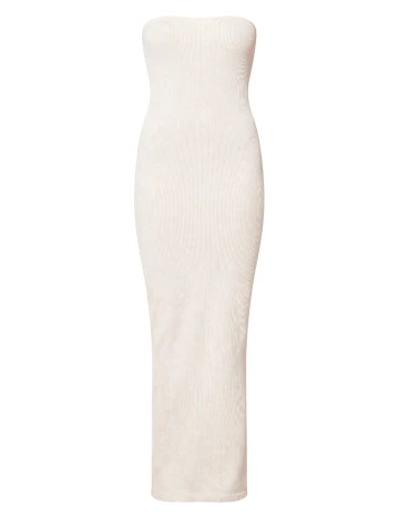 Rochie lunga PRETTYLITTLETHING, crem