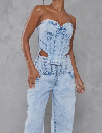 Top PRETTYLITTLETHING, albastru