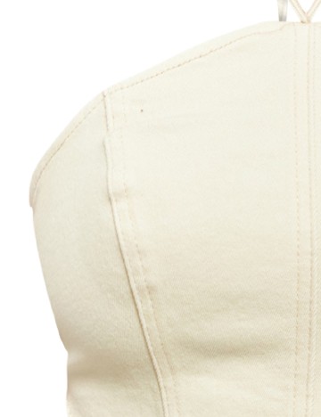 Top PRETTYLITTLETHING, crem