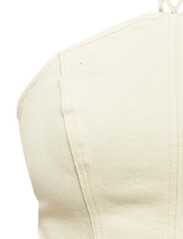 Top PRETTYLITTLETHING, crem