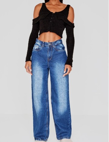 
						Top PRETTYLITTLETHING, negru