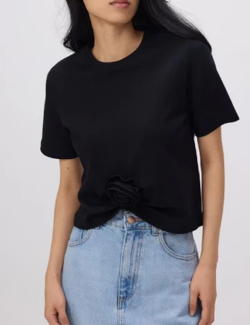 Tricou Reserved, negru