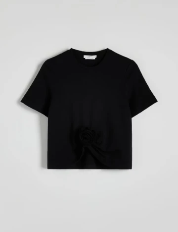 Tricou Reserved, negru