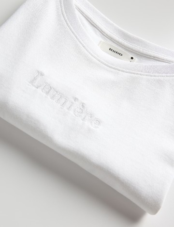Tricou Reserved, alb
