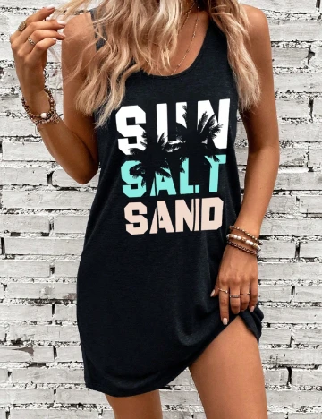 Rochie scurta SHEIN CURVE, negru Negru