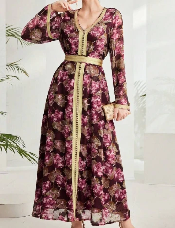 Rochie lunga SHEIN, floral print