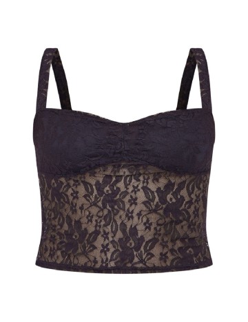 Top PRETTYLITTLETHING, negru