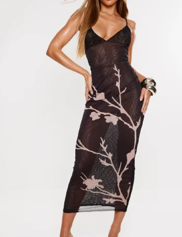Rochie lunga PRETTYLITTLETHING, negru Negru
