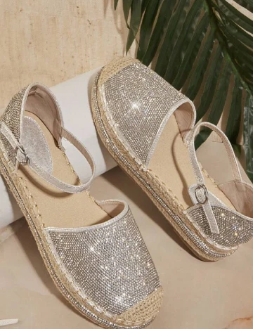 Espadrile SHEIN, gri Gri